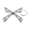 Lixada Outdoor Portable Mini Stove Rack Titanium/Stainless Steel Cross Stand Stove Bracket Pot Rack Steaming Rack for Reactor