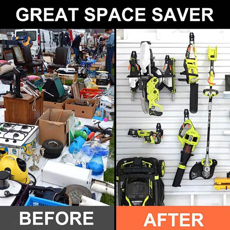 5 Size Heavy Duty Metal Hook Garage Organizer Wall Mount Anti-slip Bicycle Hanger Hooks Storage Hook For Ladders Garden Tool