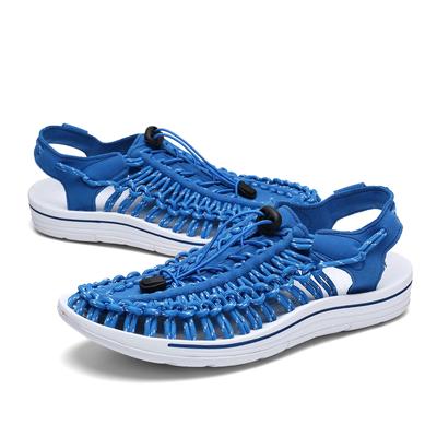 Nuovo Arrivo 2024 Scarpe Estive da Uomo Traspiranti Mocassini da Spiaggia Sandali Romani Tessuti a Mano Flats Comodi da Uomo di Alta Qualità