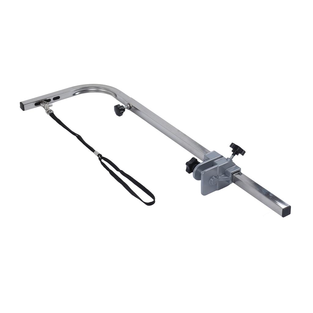 Pet Grooming Arm Multipurpose L Shaped Foldable Stainless Steel Bracket Dog Grooming Table Arms for