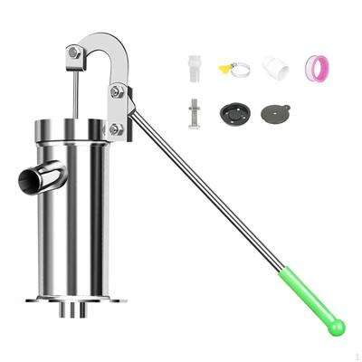 Manual Well Water Pump Kit Hand Suction with Handle Pitcher for Farms Fields