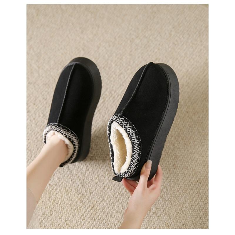 Women's Winter Thick Soled Fuzzy Cotton Shoes Snow Boots