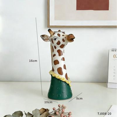 Nordic Style Zebra Vase Decoration Living Room Flower Planter Soft Decoration TV Cabinet Home Dressing Table High-end Decoration