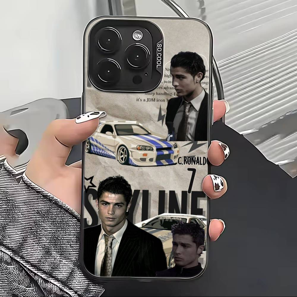 

F-Известные Футболисты C-CR7 Чехол для Телефона для iPhone 17,16,15,14,13,12,11 Plus,Pro Max,XS,Красочный Серебристый Черный Чехол iPhone11ProMax