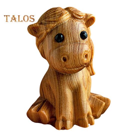 

Статуэтка животного зодиака ручной работы из дерева китайские знаки зодиака многофункциональный мини-украшение стола со знаком зодиака подарок для любителей знаков зодиака G