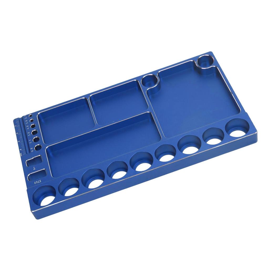 RC Screwdriver Tool Storage Rack Prevent Slip Aluminum Alloy Magnetic RC Socket Screws Tray Organizer Tool Holder for 1