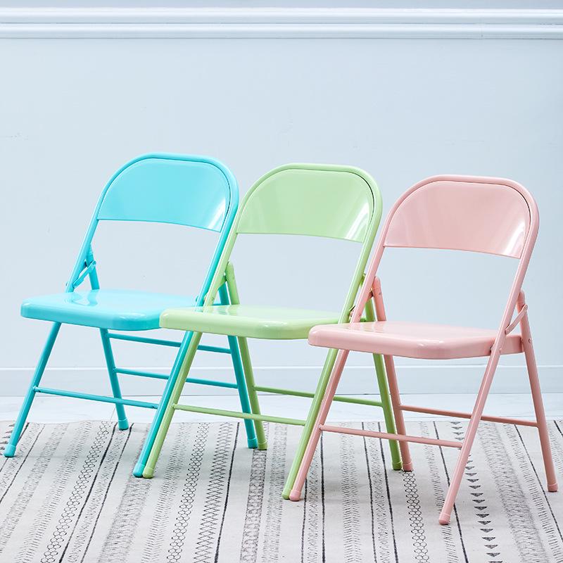 Portable Folding Chair with Backrest - Ideal for Home, Office, Conference, or Outdoor Use