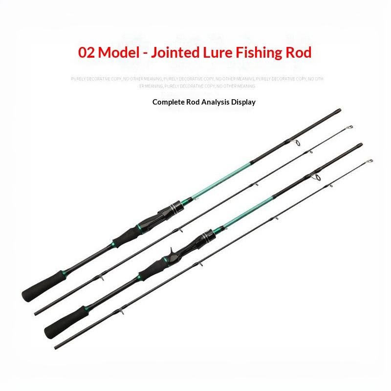 Spinning Casting Dual Use Fishing Rod 1.65m 2 Section Fiberglass Lure Tackle for Beginner and Pro Anglers