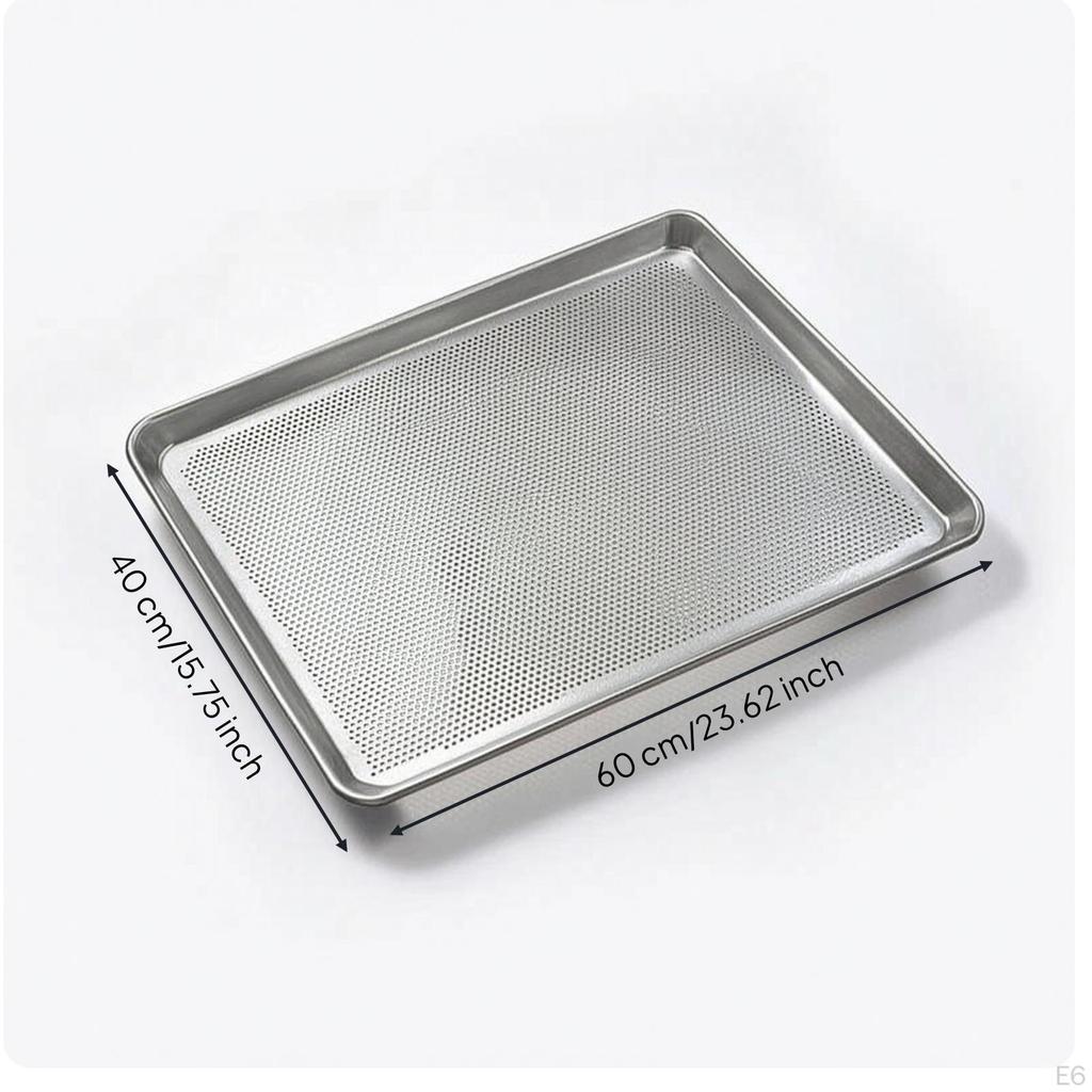 Perforated Oven Tray Uncoated Sheet Pan Commercial Grade Aluminum for Culinary
