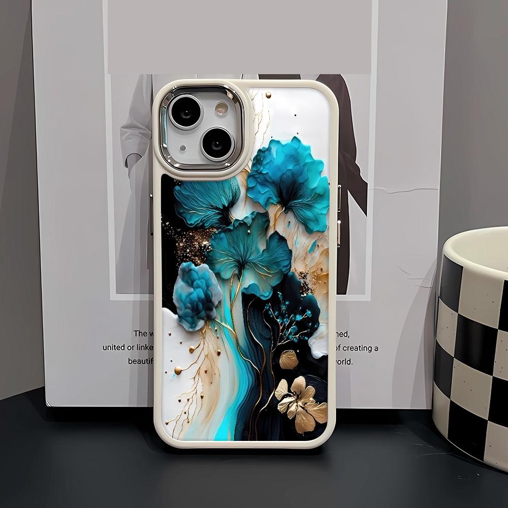 Colorful Dyeing Flowers Phone Case For IPhone 15 14 13 12 11 Pro Max Case Xs Xr 7 8 Plus Case Funda Coque Cover Bumber 16 Pro