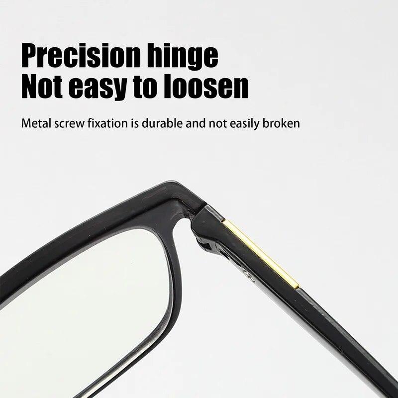 Classic Square Frame Anti Blue Light Reading Glasses for Men Women Rectangular Office Presbyopia Eyewear Anti Fatigue