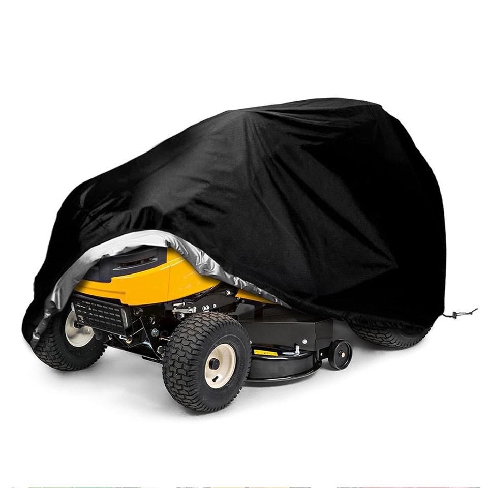 

210D Oxford Cloth Waterproof Sunscreen Dustproof Lawnmower and Weeding Machine Cover 140x66x91 cm чорний