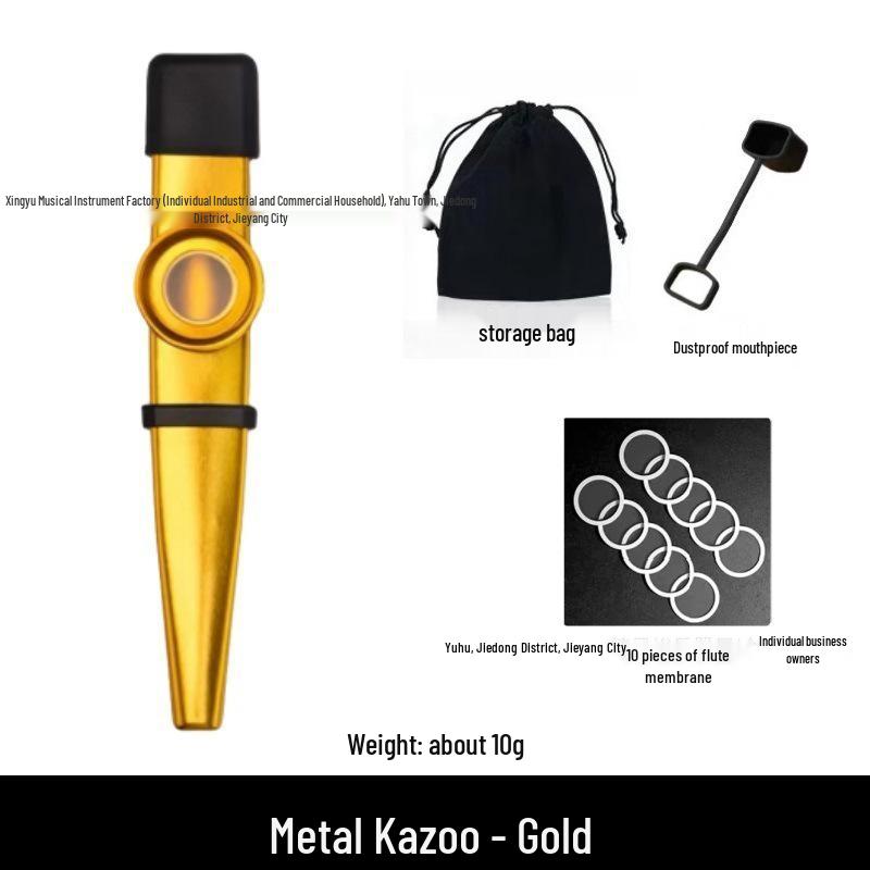 Metal Kazoo Musical Instrument for Early Childhood Education and Adults