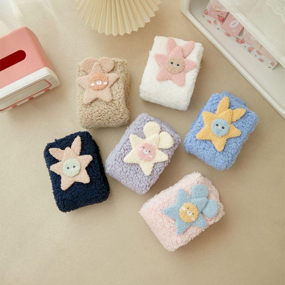 Star Floor Stockings Women Mid-Calf Coral Fleece Socks Cute Funny Tube Socks  Winter