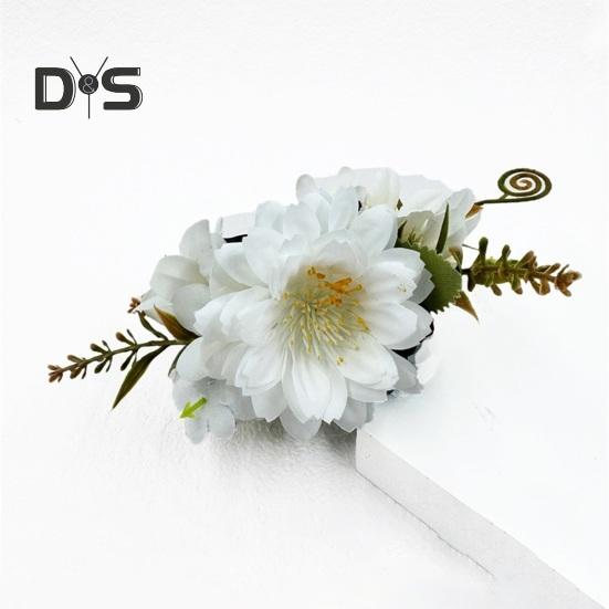 Imitation Flower Hair Clip Side Bang 3D Flower Hairpin Decorative Strong Grip Women Hair Pin Hair Accessory
