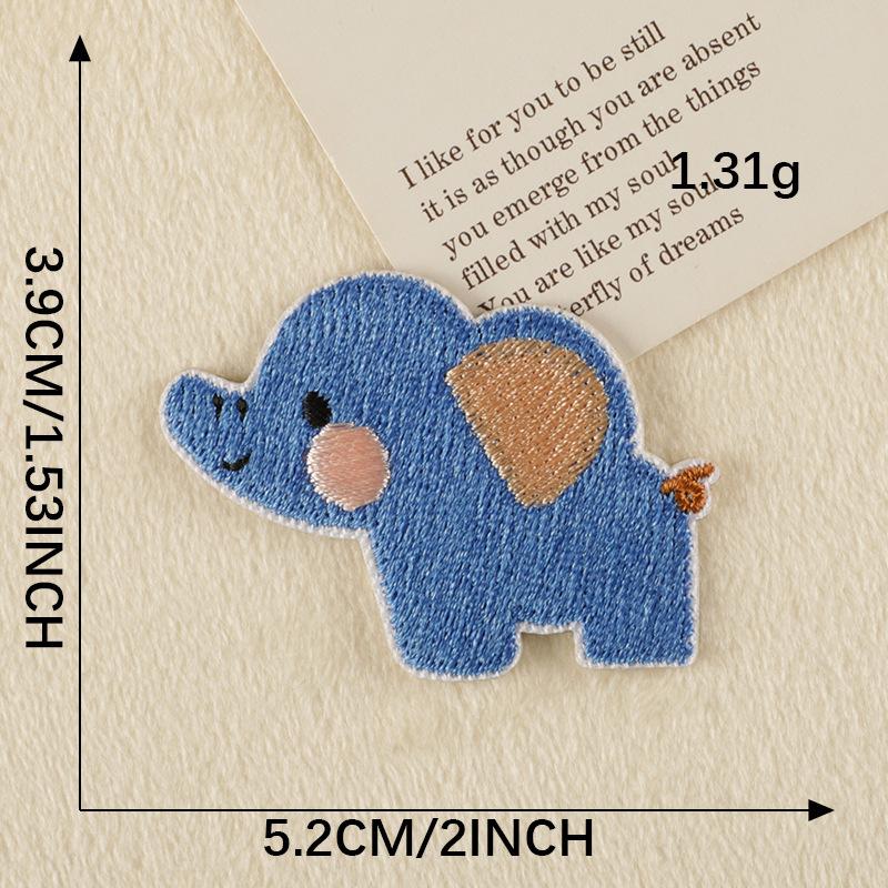Embroidery Label Embroidery Sticker Patch Sticker Original Cartoon Animal Series Accessories Clothing Accessories DIY Cloth Sticker