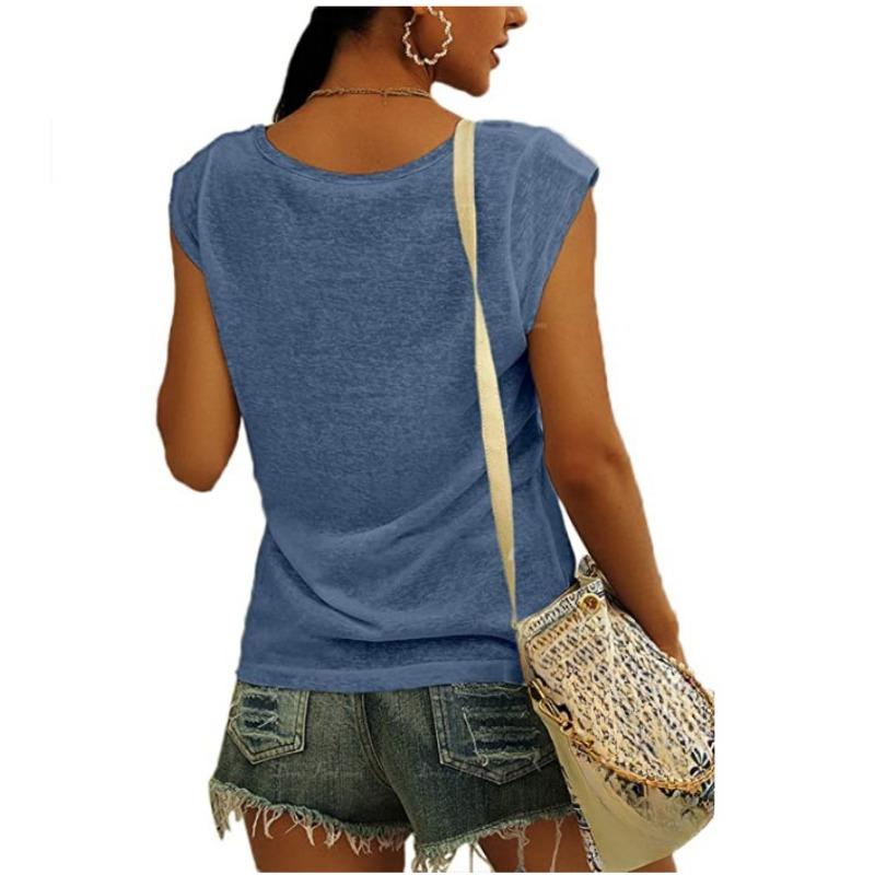 Summer Fashion V-neck Casual Simple Women T-shirt Solid Color Loose Office Basic Shirt New Ladies Elegant Tops Women's Clothing