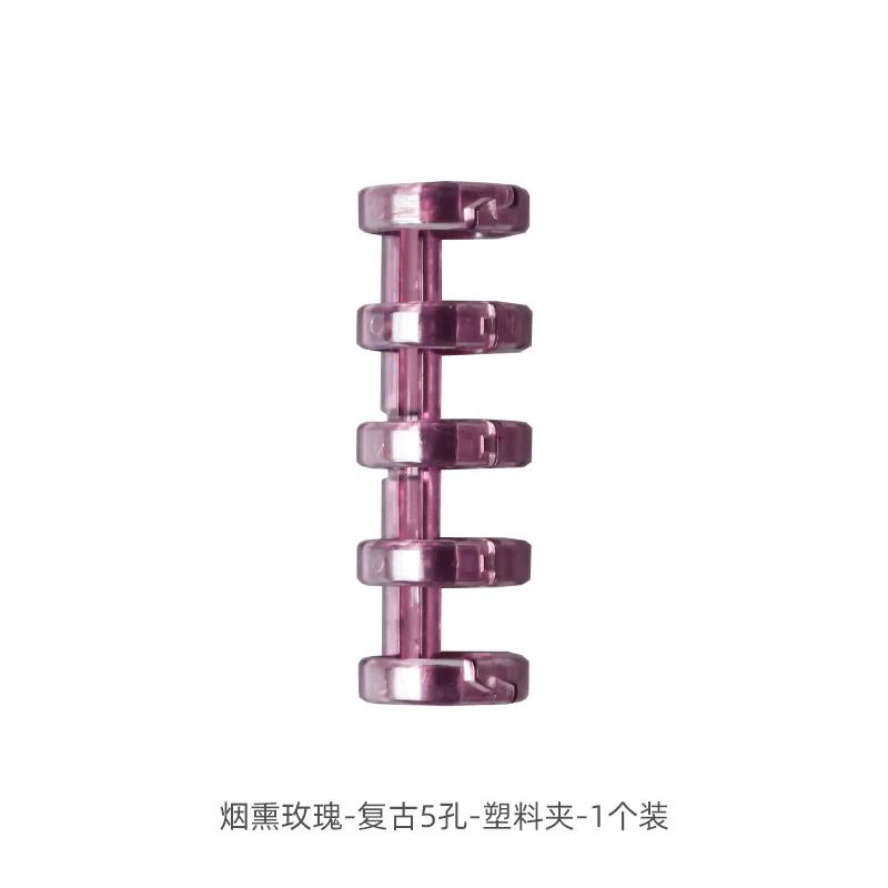 5 Holes Loose-leaf Binder Ring Notebook Spring Spiral Rings Binder Strip Buckle Clip Binding Clip School Supplies Stationery