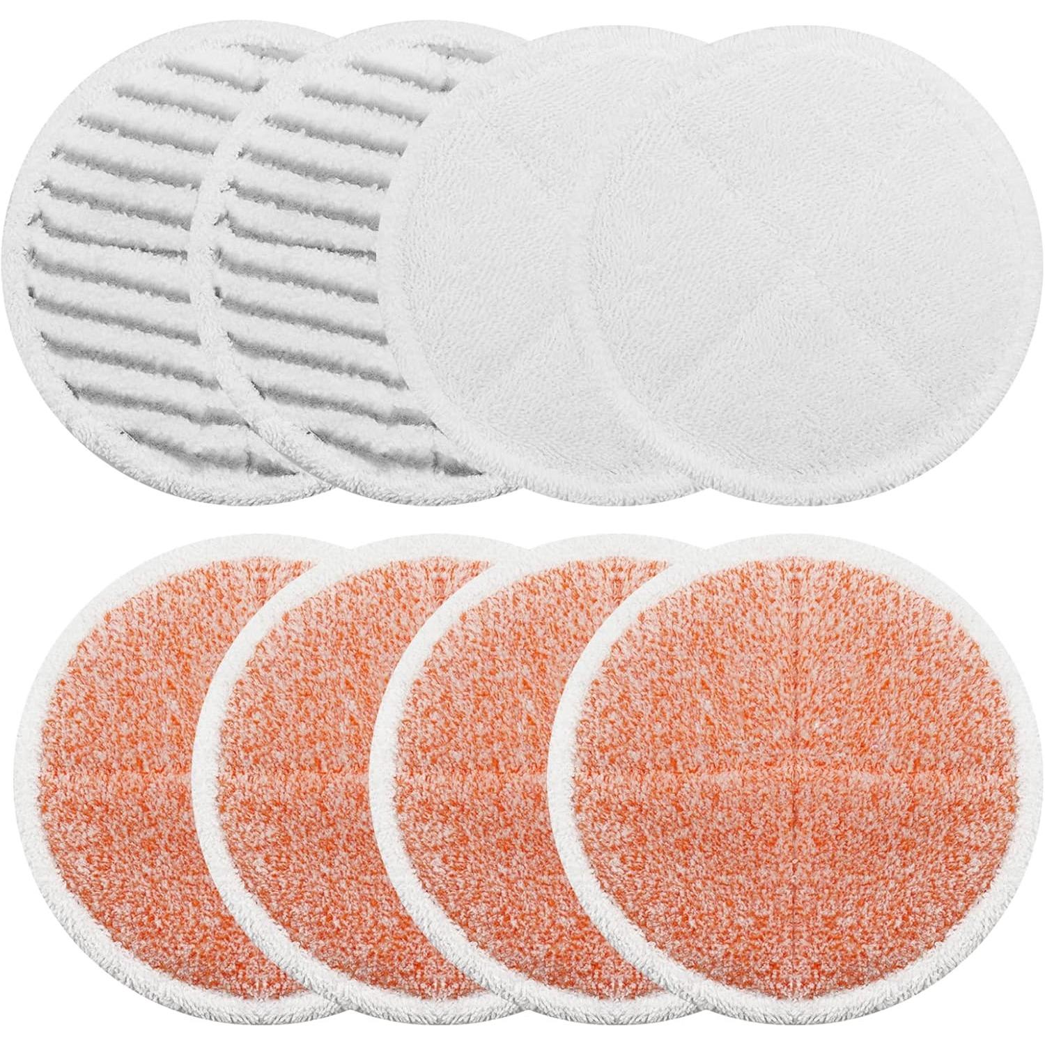 Mop Pads Replacement Set Compatible with Bissell Spinwave 2039A 2124: 4 Heavy Scrub Pads, 2 Soft Pads, 2 Scrubby Pads by BeiLan (8Pack) разноцветный