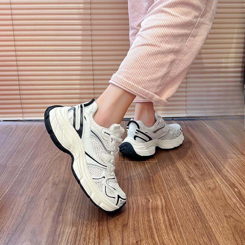 New Dad Shoes for Women Fashionable Thick-soled Sports Single Shoes