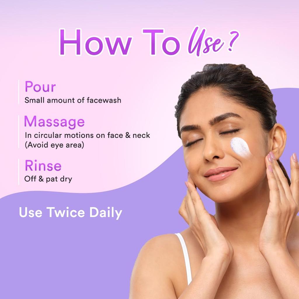 Lacto Calamine Face Wash For Oily Skin Kaolin Clay, Niacinamide & Vitamin E 100ml Pack Of 2 | Controls Oil, Pimples, Blackheads, Whiteheads