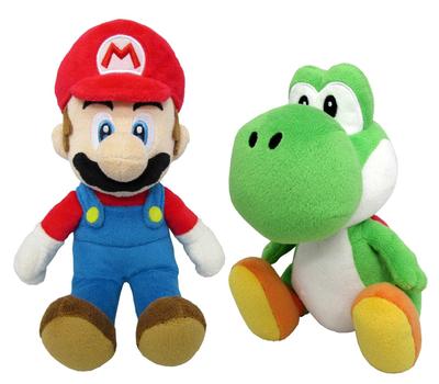 Super Mario & Yoshi (S) Plüschtier-Set (2 Arten) [Sitzhöhe: Ca.. 18 cm] Super Mario ALL-STAR-KOLLEKTION