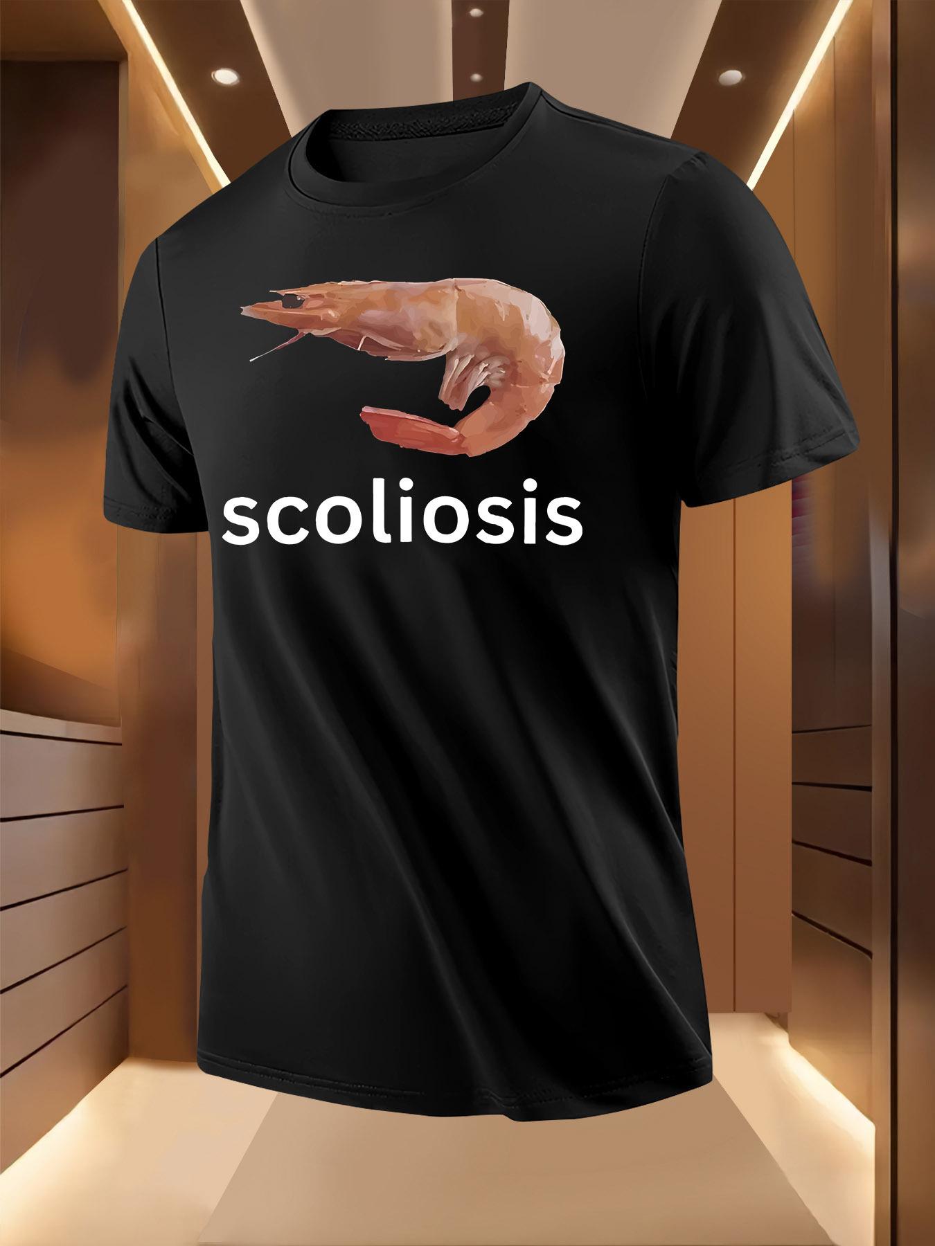 Funny Scoliosis Graphic Tshirt - Lightweight Breathable S... M