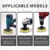 1-20Pcs Wool Felt Polishing Pad 1/2/3/4/5/6/7inch Polish Wheel Pad Drill Adapter for Drill,Fine Polishing of Metal Glass Stone