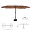 YuShiYi Outdoor Triple-Head Oval Patio Umbrella