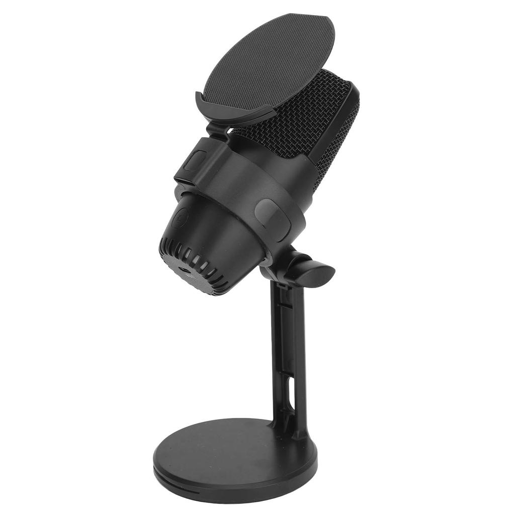 USB Condenser Microphone Cardioid PC Condenser Mic with RGB Light for Gaming Studio Recording Live Streaming