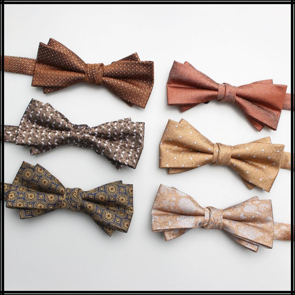 [White Fang] Elegant Polyester Bow Tie, Stylish Casual, Men's & Women's NC046(A19)