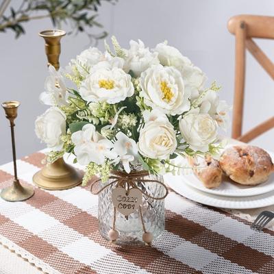 Seiden Pfingstrose Hortensie Künstliche Blume für Hochzeitsfeier Zuhause Vase Weihnachts-Dekorationsgirlande DIY Geschenkbox Sammelalbum Heißer Verkauf