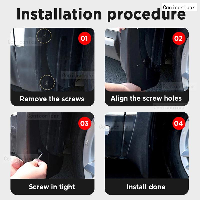 Dla Chery TIGGO 4 PRO -2024 4 SZTUKI Błotniki Błotniki Błotniki Błotniki Przednie Tylne Błotniki Samochodowe Styline Akcesoria Samochodowe