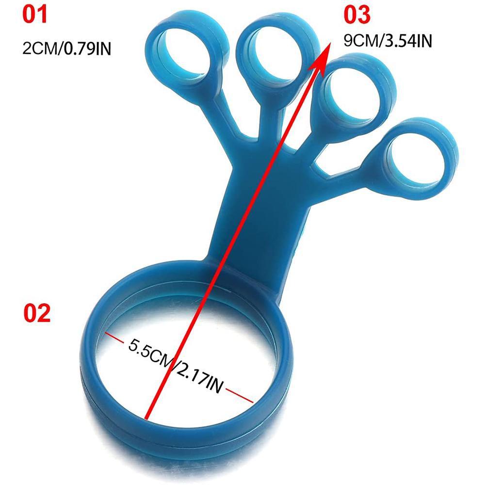 Întăritor pentru degete din silicon Extensor Antrenor pentru prindere de mână Instrument de exercițiu pentru mână Întăritor pentru reabilitarea artritei Antrenament de prindere de mână LM