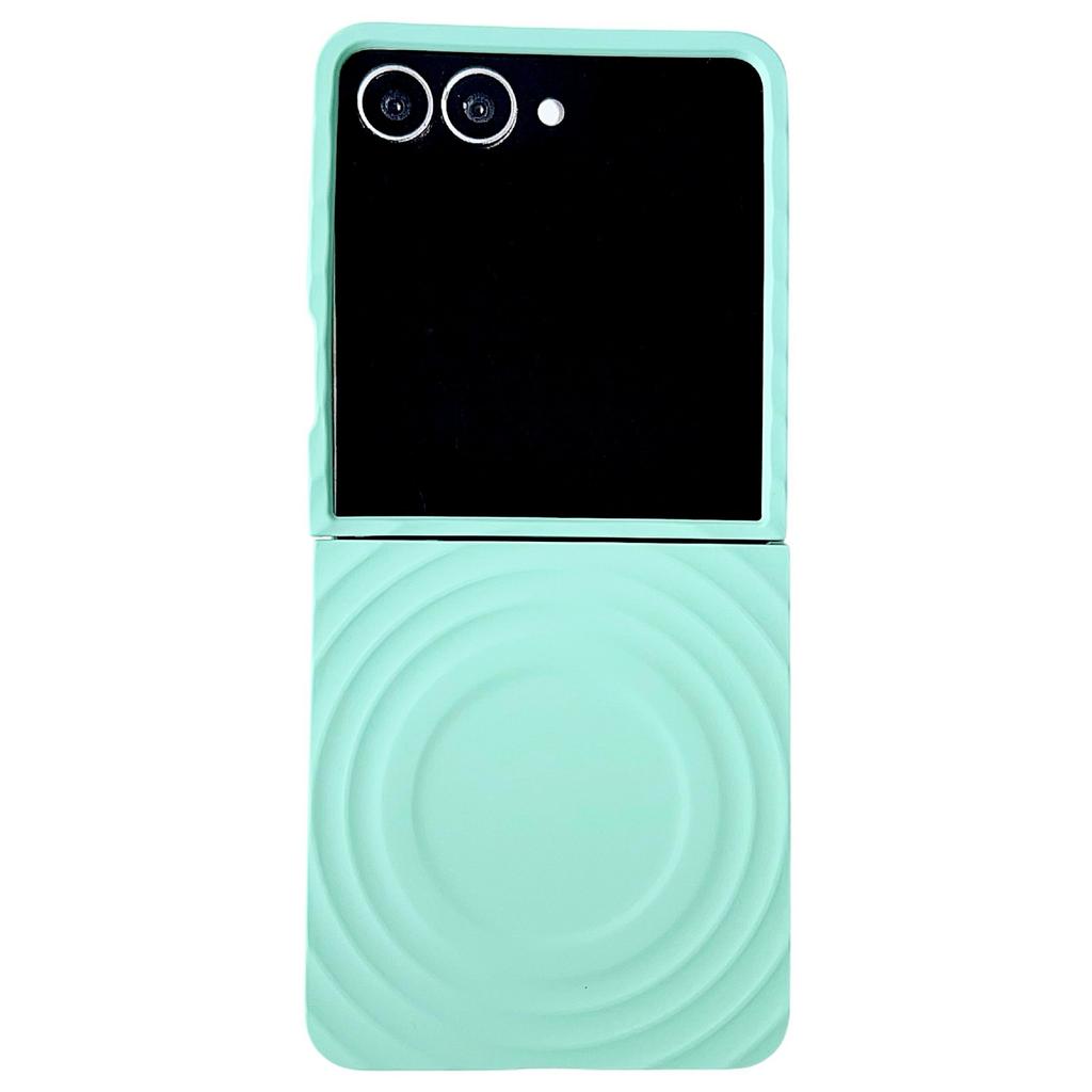 For Samsung Galaxy Z Flip7 5G Magnetic Case Skin-Touch Wave Teature Hard PC Phone Cover