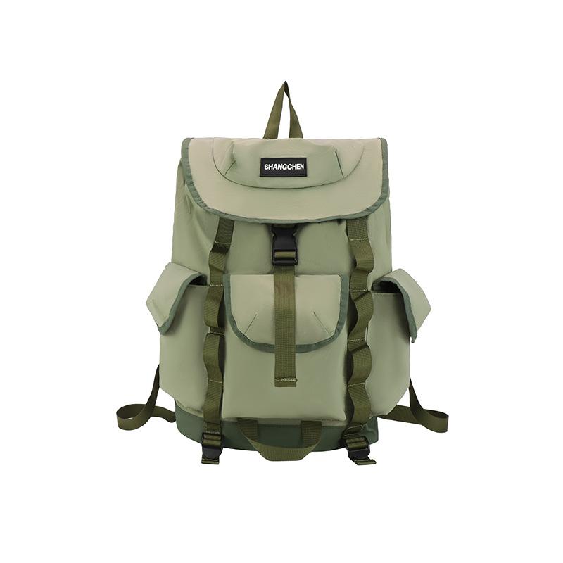 Schoolbag Japanese trendy brand backpack women's leisure travel backpack college student high school student schoolbag simple and lightweight computer