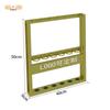Jun Ding Ying 40CM Nano Gold 6-Hole Recessed Billiard Cue Rack