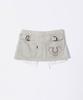 Sculpter Apron Layered Mini Skirt Raw