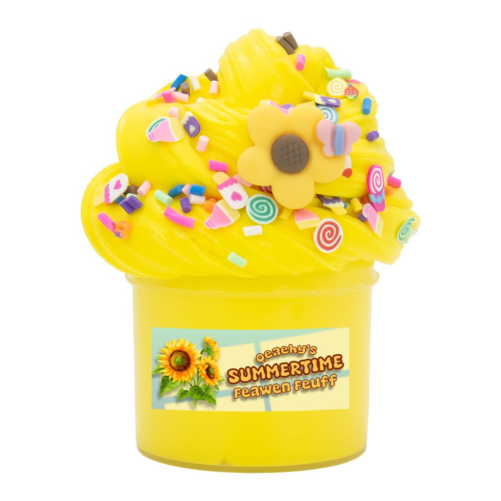 Festliches 2,37oz Fluffy Butter Slime Kit, Nicht klebriges duftendes DIY-Bastelset, weiche Stressbewältigung für Partys und Feiertagsgeschenke