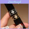 Zircon Stone Floral Statement Ring With Gold And Silver Finish For Trendy Female Accessories