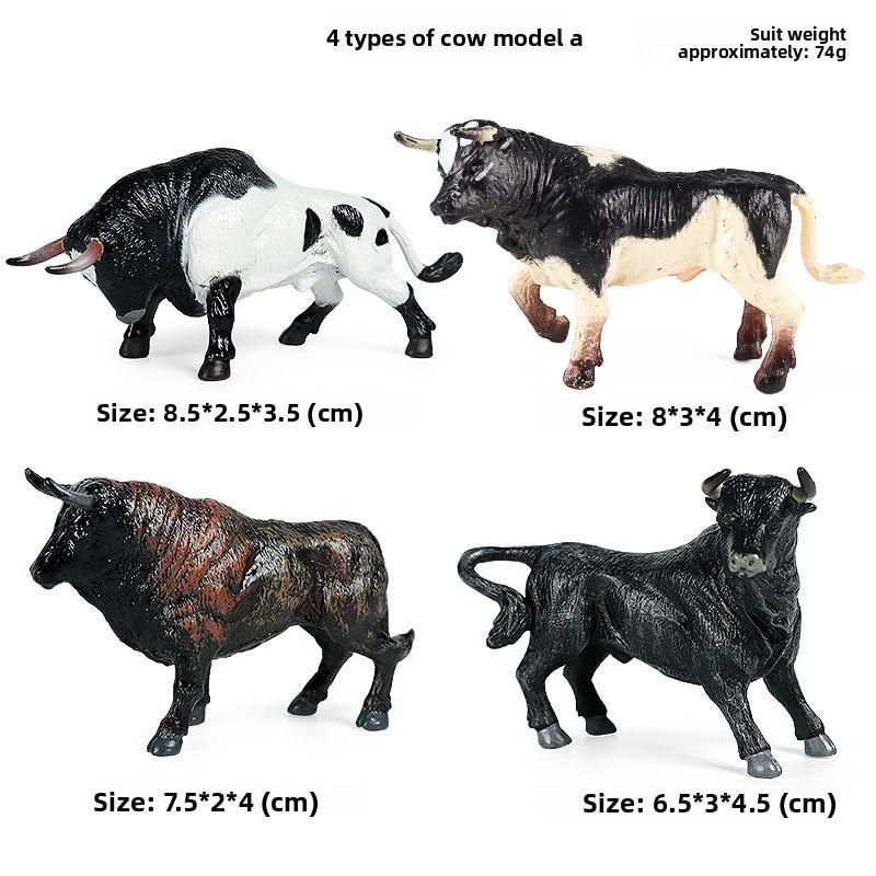 

Набор игрушечных скульптур животных Крупный рогатый скот для детей для обучения и в подарок Mini Cow A