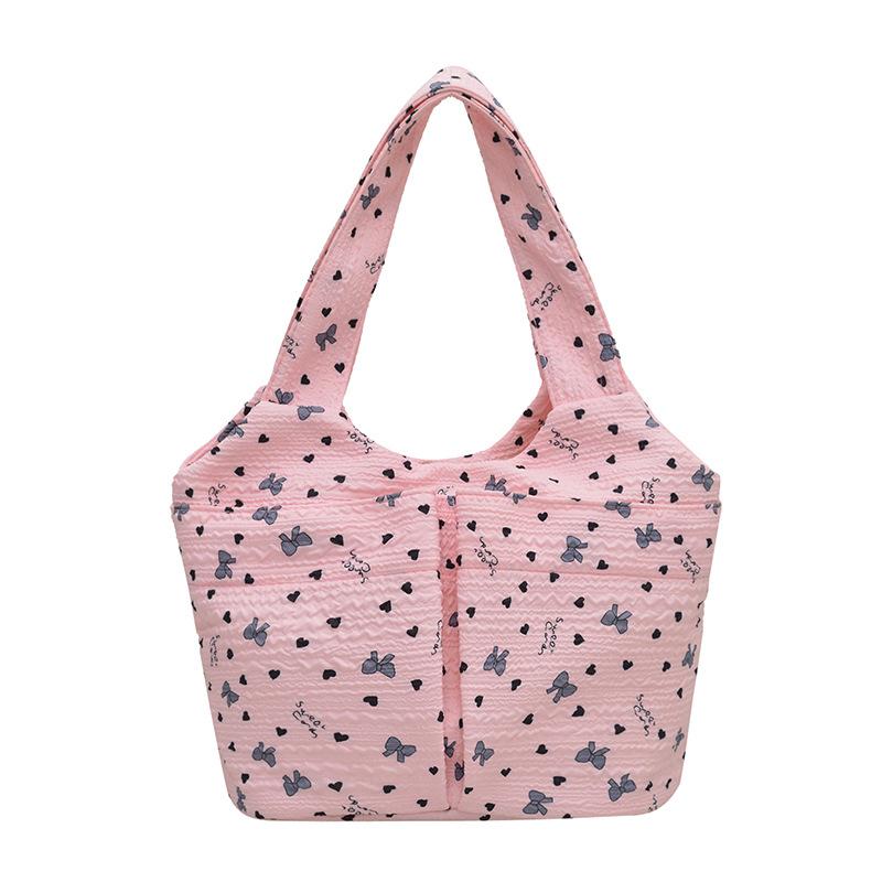 Lunch Box-style Fashionable and Fresh Large-capacity Hand-held Tote Bag