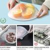 100pcs Reusable Dish Plate Cover To Stretch Plastic Cap Pe Bowl Covers Universal Kitchen Plastic Wrap for Dish Cover