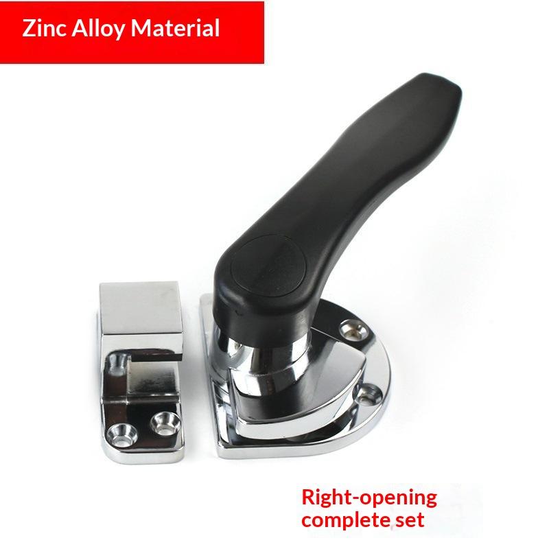 Black Zinc Alloy Seafood Steamer Cabinet Door Handle Anti-corrosion 1 PCS for Commercial Canteen Kitchen Steamer Replacement