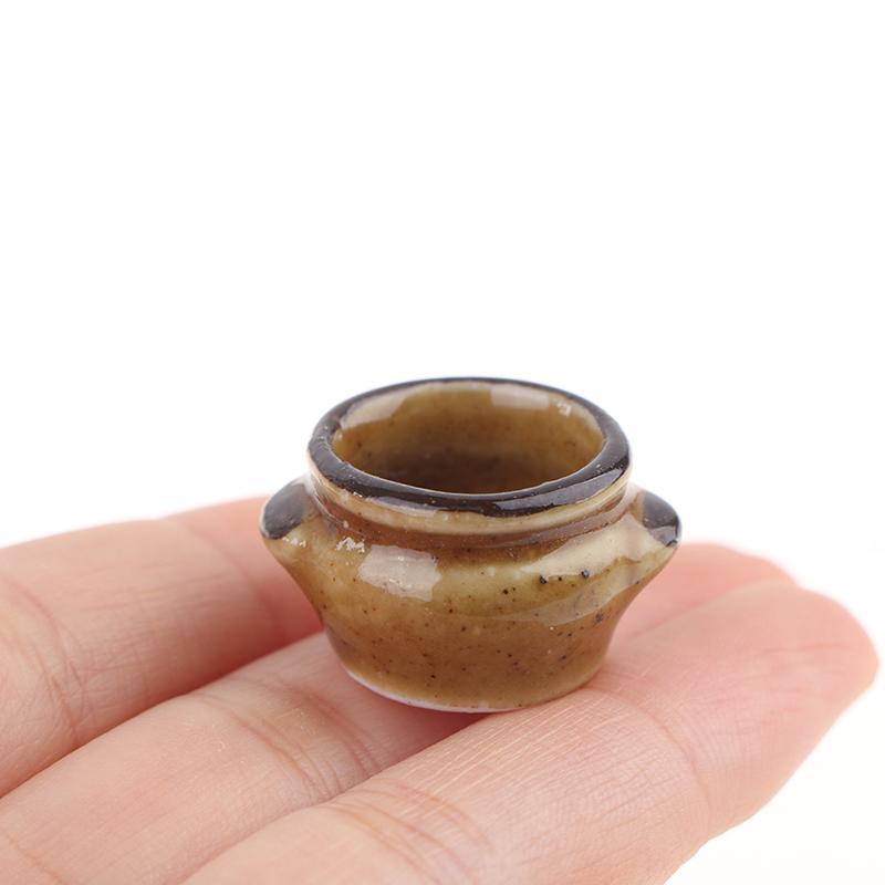1:12 Dollhouse Ceramics Pot Bowl Tableware Vegetable Bowl Soup Bowl Kitchen Toy