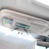 2026 Hot Car Sticker Car Sun Visor Organizer Textured Suede 2-Layer Storage Bag for KIA sportage ceed sorento cerato optima pica