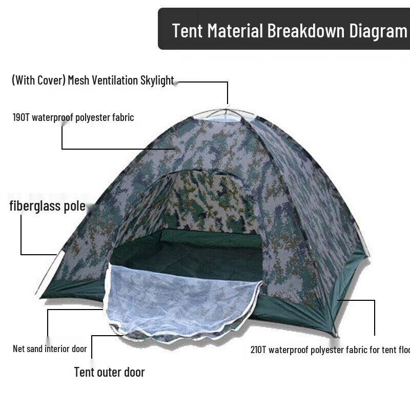 Hoircure 1-2 Person Camouflage Automatic Camping Tent