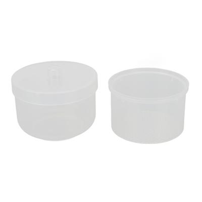 Čisticí nádoba na brusné hlavy, namáčecí box, kosmetické štětce, nail art, vrtáčky, namáčecí nádoba se sítkem