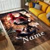 Personalized Name S-Spider M-Man Flight Living Room Non-Slip Area Rug Soft Carpet for Bedroom Kids Playroom Sofa Office Home Decor Doormat