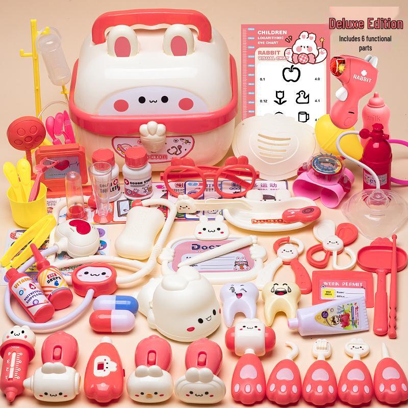Kids' Medical Play Set with Stethoscope & Syringe - Light-Up Doctor Toy for Boys & Girls, Trending Hot Toy